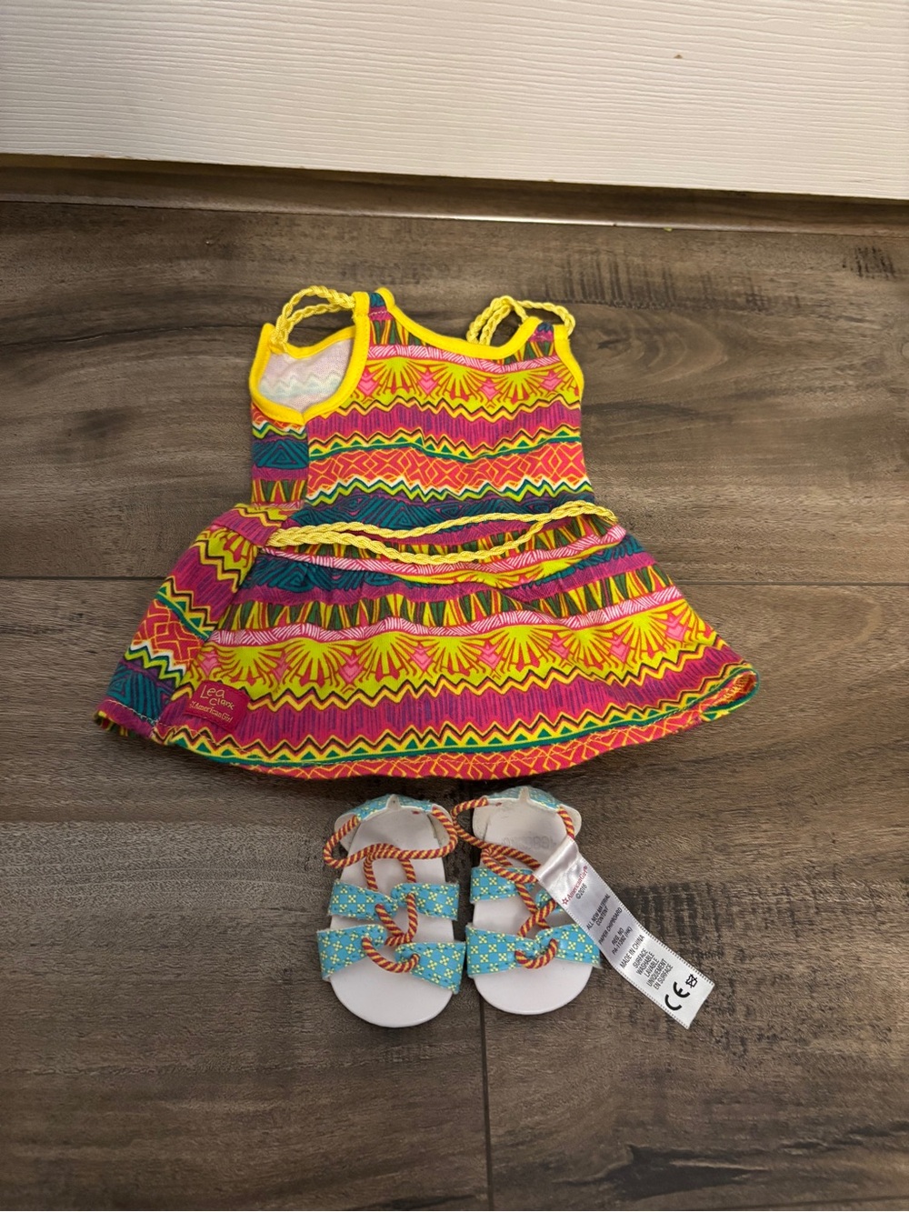 American Girl Doll Lea Meet Dress And Sandals